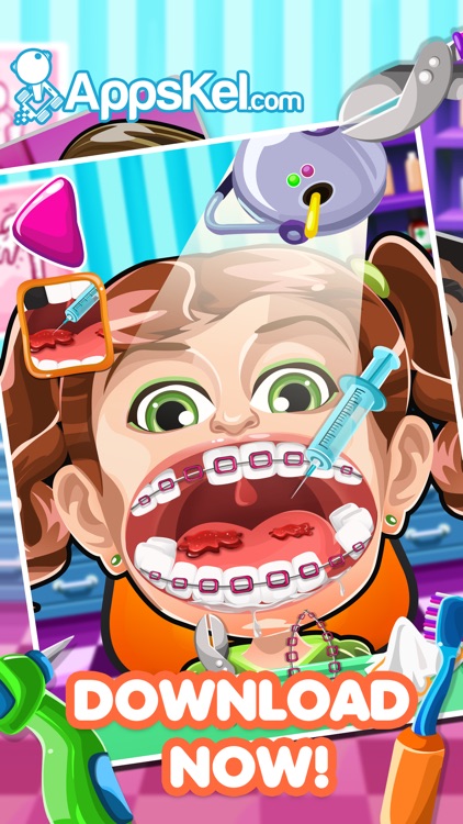 Crazy Nick's Celebrity Dentist Story – 5 Dentistry Games for Free screenshot-3