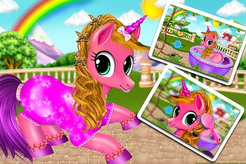 Pony Grooming beauty Salon - baby pet games screenshot 2