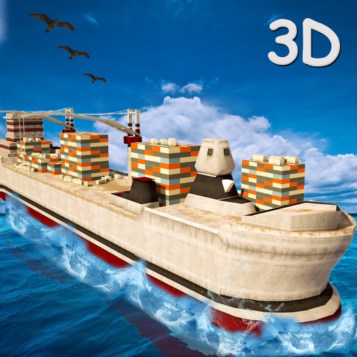 Cargo Trade Ship Transporter 3D icon