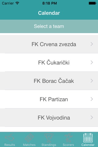 InfoLeague - Information for Serbian Super League - Matches, Results, Standings and more screenshot 4