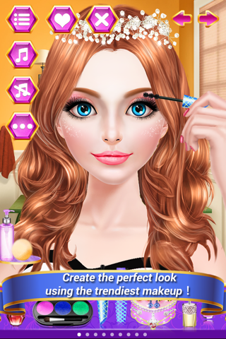 High School Fashion Girl Salon - Spa, Makeup & Dress Up Makeover Game screenshot 3