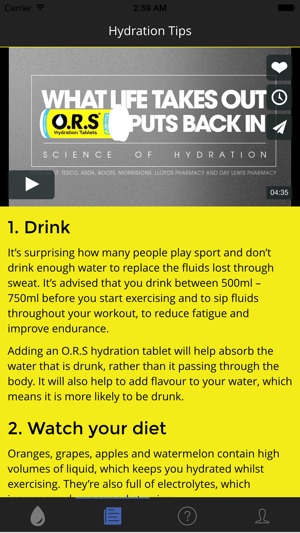 O.R.S. Hydration Calculator(圖5)-速報App