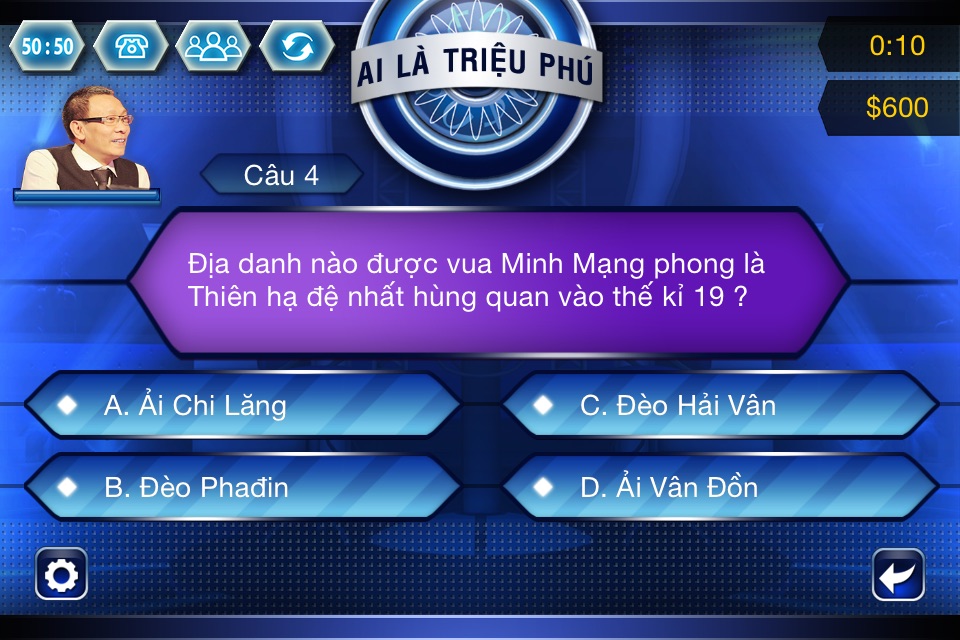 Ai Là Triệu Phú 2016 HD screenshot 2