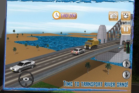 Transport Truck 3D: River Sand screenshot 3