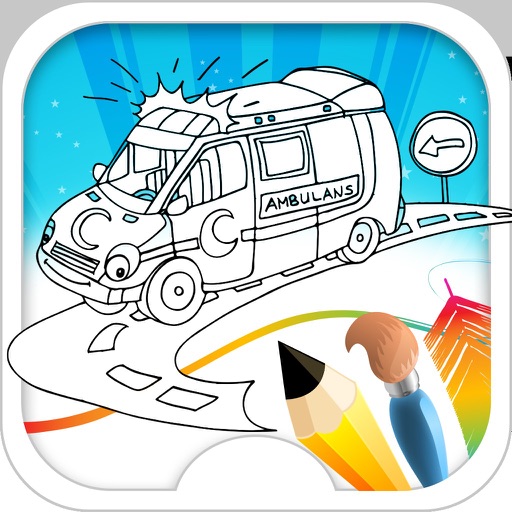 Coloring Book - Ambulance Coloring