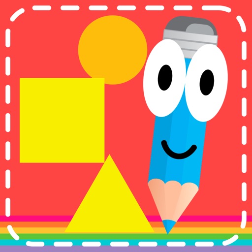 Montessori tracing and coloring games for kindergarten kids icon