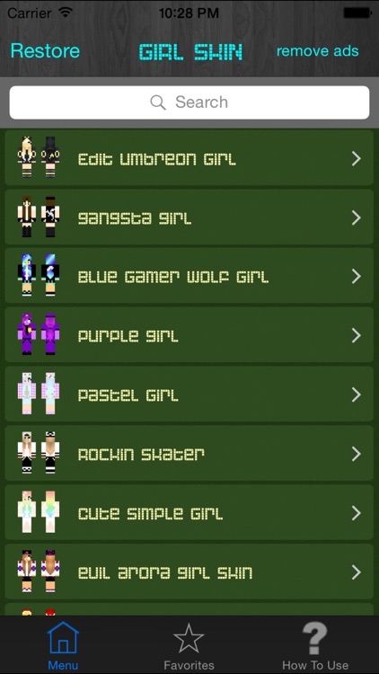 Girl Skins for Minecraft PE (Pocket Edition) - Best Free Skins App for MCPE.