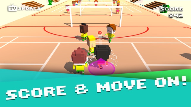 TV Sports Soccer - Endless Blocky Runner(圖4)-速報App