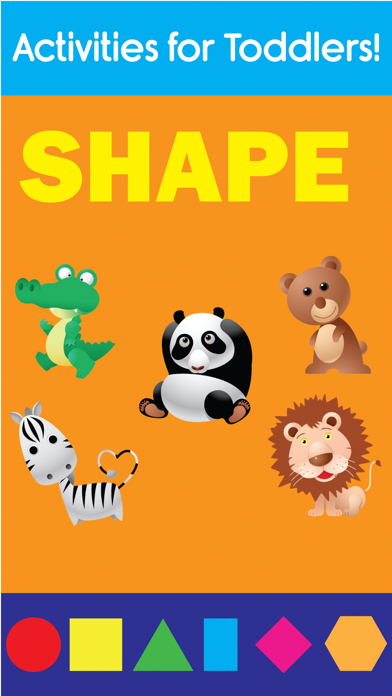 How to cancel & delete Baby Basic Shapes and Colors Wild Animals Games for Toddlers from iphone & ipad 1