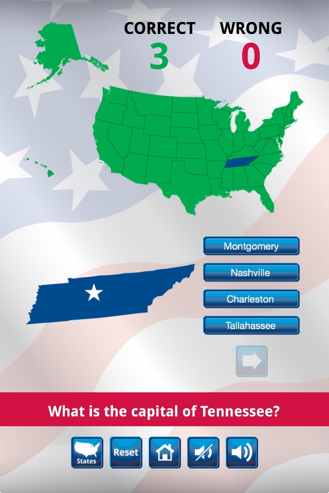 US States and Capitals Quiz : Learning Center screenshot 3