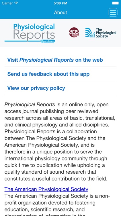 Physiological Reports screenshot-3