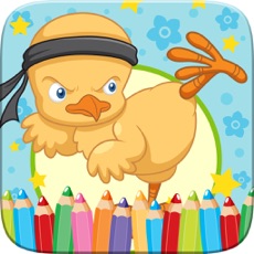 Activities of Little Chick Coloring Book Drawing and Paint Art Studio Game for Kids Easter Day