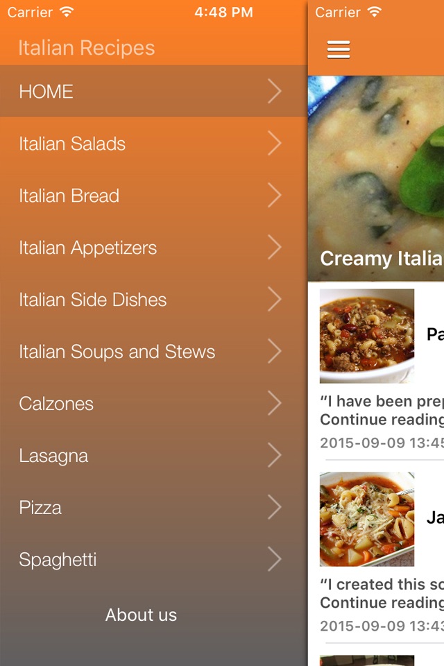 The Food of Italy - Simple and Delicious of Classic Italian Cooking screenshot 2