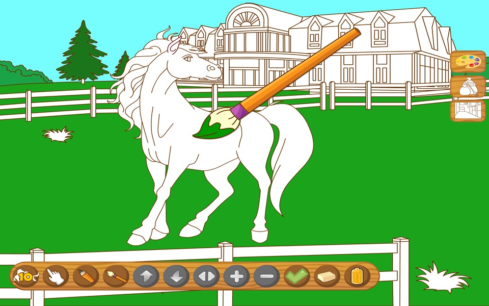 Coloringbook Horses  – Color, design and play with your own little horse and pony screenshot 3