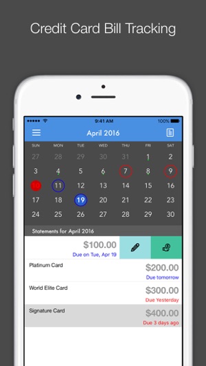 Card Due - Credit Card Bill Tracker