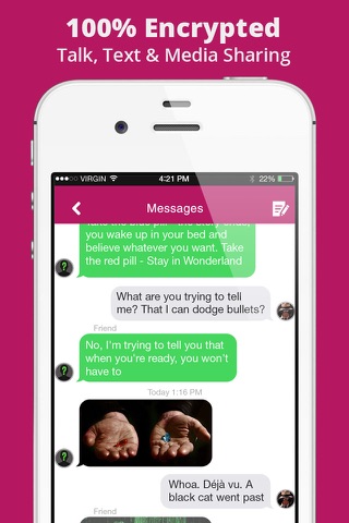 Secret enc-Ryption Chat - Confidential Discreet & Tiny-Chat Text Messenger screenshot 3