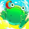 小青蛙涂鸦跳跃：穿越鱼泡泡