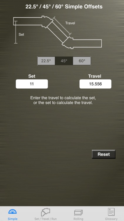 Pipe Offset Calculator