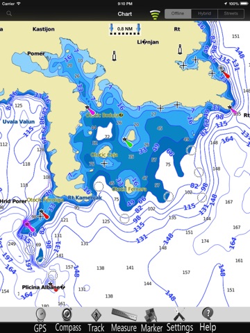 Croatia GPS Nautical Chart Pro screenshot 4