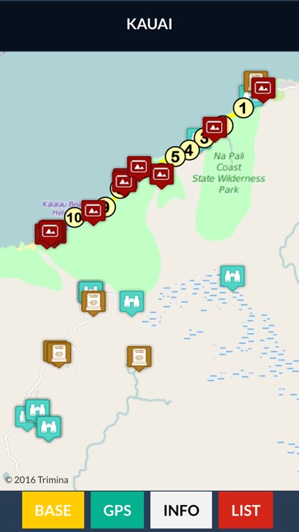 Kauai and Kalalau Map screenshot-3