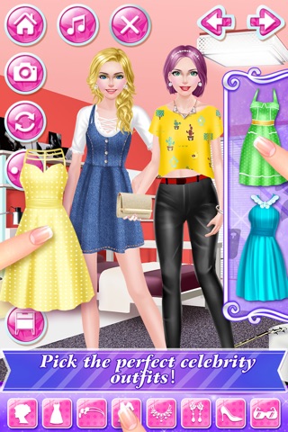 Celebrity BFF Fun Day Makeover - Spa, Makeup & Dress Up Beauty Salon Game for Girls screenshot 4