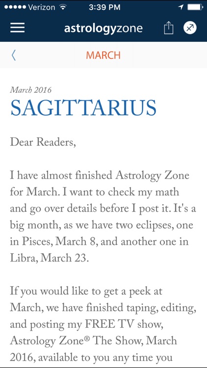 Susan Miller's Astrology Zone