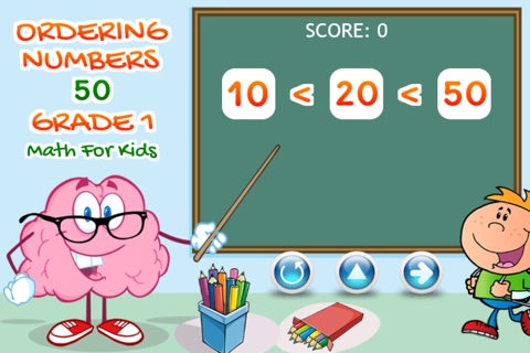 Ordering Numbers 50 Grade 1 Math For Kids screenshot 2