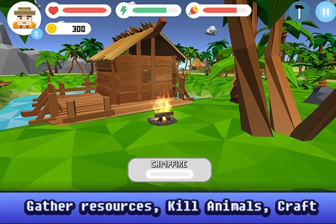 Craft Tropical Island Survival 3D screenshot 2