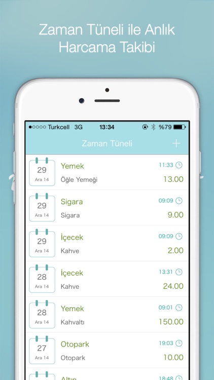 Günlük Harcamalarım - Kolay Gelir - Gider Takibi