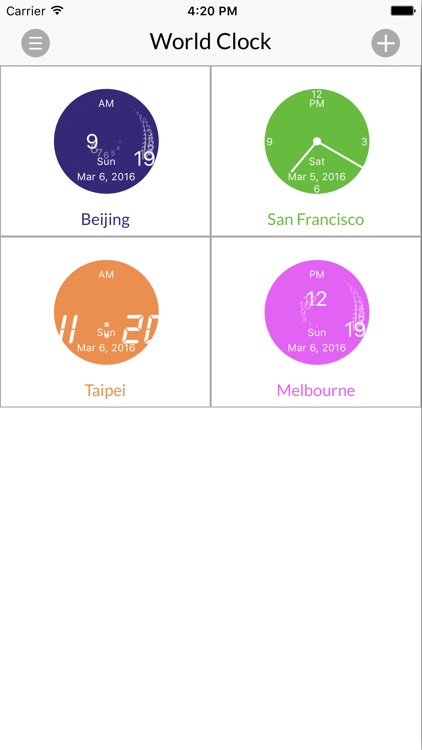 World Clock for iPhone