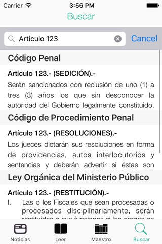 Bolivia Legal - Penal screenshot 2
