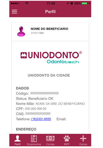 Uniodonto OTMobile screenshot 3