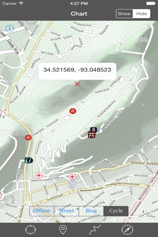 Hot Springs National Park GPS screenshot 2