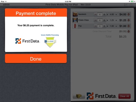 First Data Mobile Pay for iPad screenshot 4
