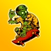 Zombie Skateboarder High School - Life On The Run Surviving The Fire - For Kids!