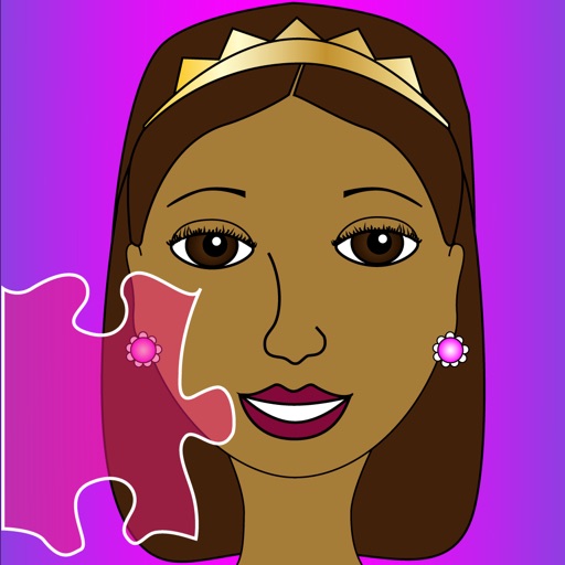 A Pretty Brown Princess Puzzle Game Icon