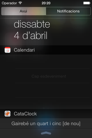 CataClock screenshot 2