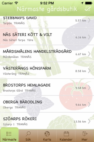 Gårdsbutiker screenshot 2