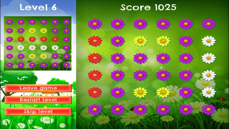 Meadow Flow - PRO - Slide Rows And Match Colorful Daisies Smart Puzzle Game