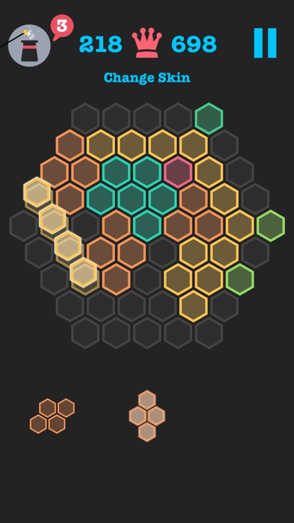 hexagon puzzle game on nook