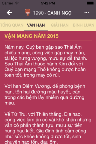 Tử Vi 2015 - Ất Mùi screenshot 3