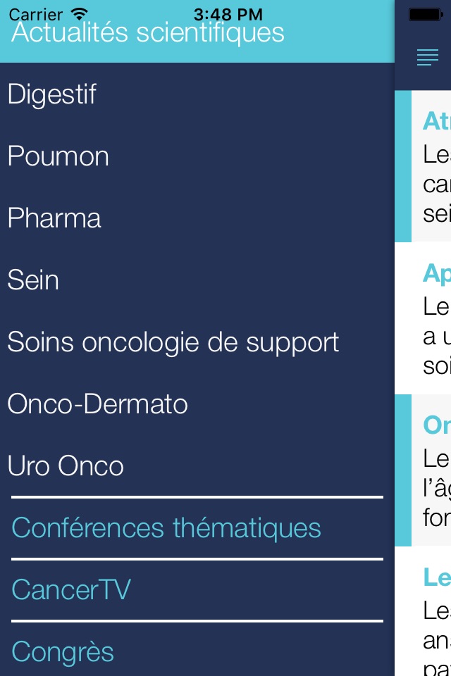 LeCancer.fr screenshot 2