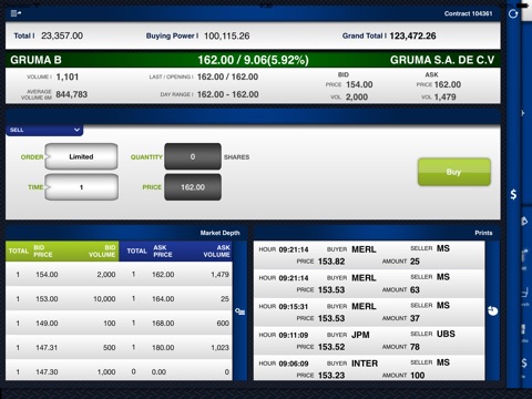 GBMhomebroker For iPad screenshot 2