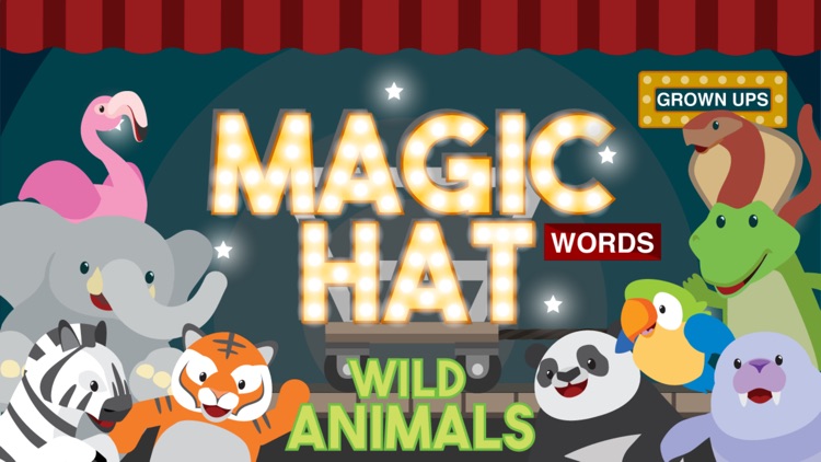 Magic Hat: Wild Animals - Playing and Learning with Words and Sounds screenshot-0