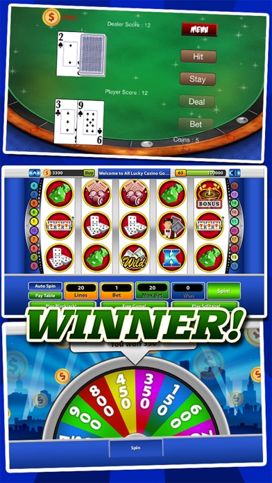 `LUCKY GOLD COIN JACKPOT CASINO 777 SLOTS - SLOT MACHINE WITH BLACKJACK, SOLITAIRE, BONUS PRIZEWHEEL 1.0.2 IOS CASINO `LUCKY GOLD COIN JACKPOT CASINO 777 SLOTS - SLOT MACHINE WITH BLACKJACK, SOLITAIRE, BONUS PRIZEWHEEL 1.0.2 IOS