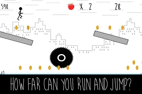 Stick-man Run and Jump - Impossible plat-form dash screenshot 2