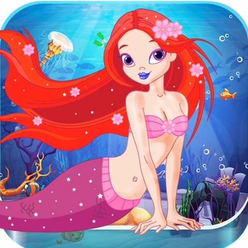 Adorable Little Mermaid Princess in Fish Paradise Pro : Swim and dive in cute under-water fairy ocean game with fishes having bubble fins icon