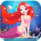 Adorable Little Mermaid Princess in Fish Paradise Pro : Swim and dive in cute under-water fairy ocean game with fishes having bubble fins