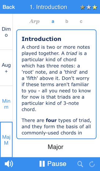 How to cancel & delete Chordelia Triad Tutor - learn to hear Major, Minor, Augmented and Diminished chords - for the beginner and advanced musician who plays Guitar, Ukulele, Sax and more from iphone & ipad 1