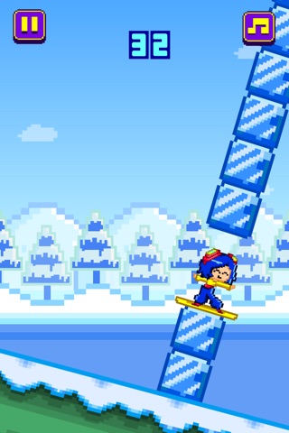 Tiny Snowboarders FREE GAME - Play 8-bit Pixel Snowboard-ing Games screenshot 3